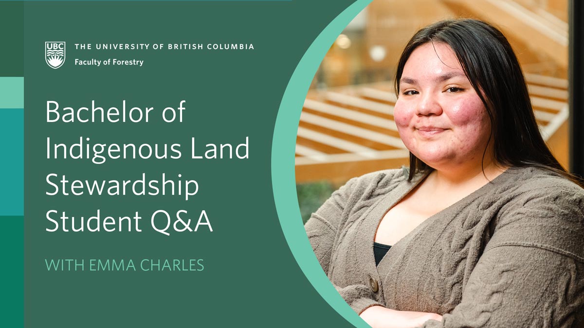 Bachelor of Indigenous Land Stewardship Student Emma Charles